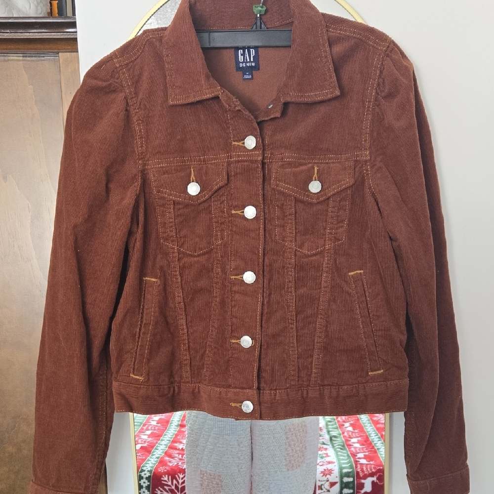 GAP Corderouy Puff Sleeve Jacket